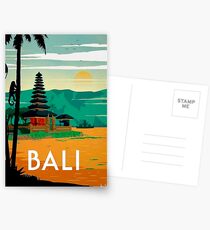 BALI : Vintage Travel and Tourism Advertising Print Postcards