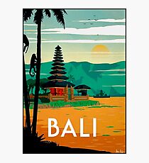 BALI : Vintage Travel and Tourism Advertising Print Photographic Print
