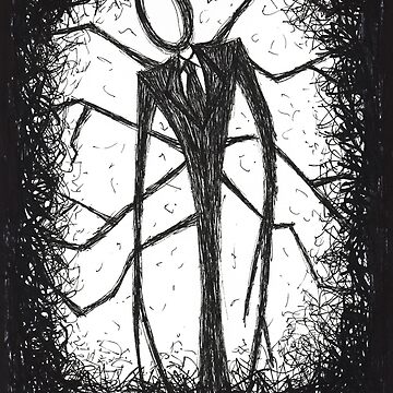 Slenderman Art Board Print by Vanum-Chan