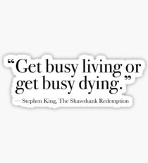 Busy Living Sticker