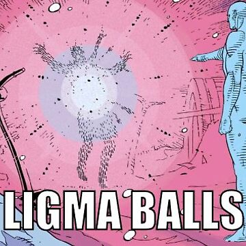 Dr Manhattan Ligma Balls Watchmen Meme Sticker for Sale by UnicornSithLord