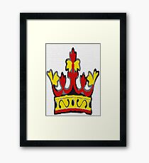 FURY crown logo Framed Print