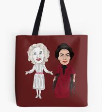 Whatever Happened to Baby Jane Inspired Bette Davis Joan Crawford Illustration Tote Bag