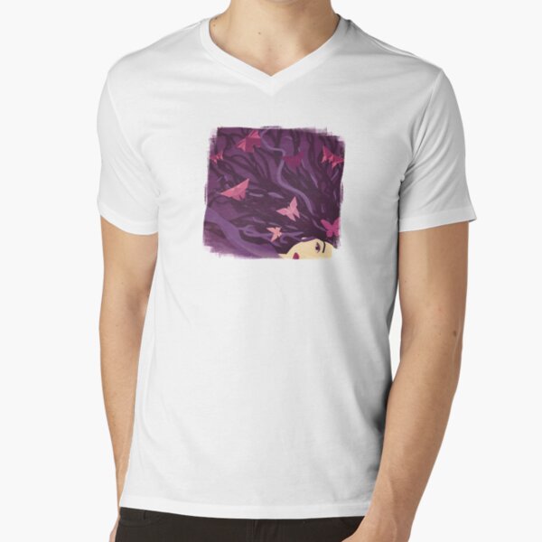 Butterflies in my hair V-Neck T-Shirt