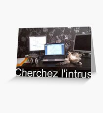 Cherchez l'intrus Greeting Card