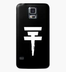Tokio Hotel Logo (white, once) Hülle & Klebefolie für Samsung Galaxy