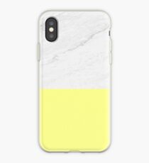 Marmor und Gelb iPhone-Hülle & Cover