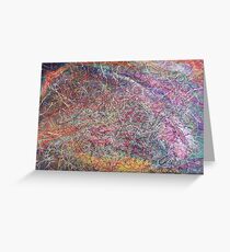 "Entanglement No.2" original abstract artwork by Laura Tozer Greeting Card