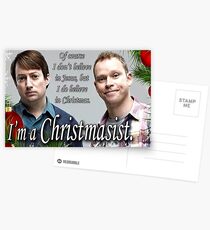 Merry Christmas - Peep show Postcards