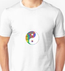Rainbow Drips Yin Yang Unisex T-Shirt