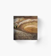 Callisto passing before Jupiter, space exploration, astronomy Acrylic Block
