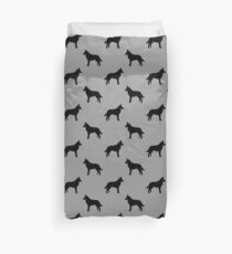 Belgian Malinois Silhouette(s) Duvet Cover