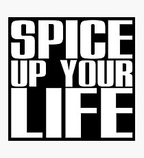 Spice Up Your Life (white) Photographic Print