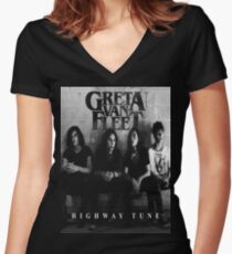 fleet Women's Fitted V-Neck T-Shirt