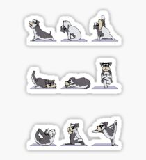 Schnauzer Yoga Sticker