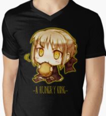 Fate/Stay Night - Artoria Pendragon Alter Eating Men's V-Neck T-Shirt