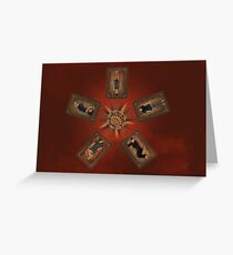 Art deco Dollhouse Greeting Card