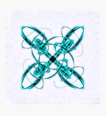 Space age road system in blue Photographic Print
