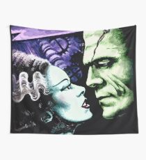 Bride & Frankie Monsters in Love Wall Tapestry