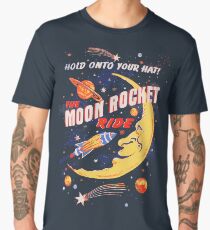 Rocket Moon Ride (vintage) Men's Premium T-Shirt