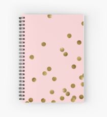 Cuaderno de espiral Blush y oro