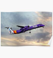 Flybe Bombardier Dash 8 Q400 Poster