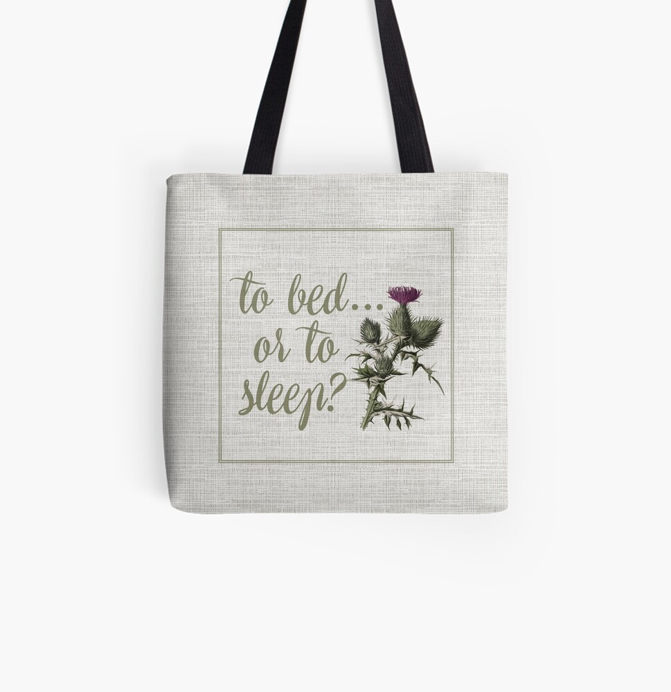 outlander scottish thistle All Over Print Tote Bag