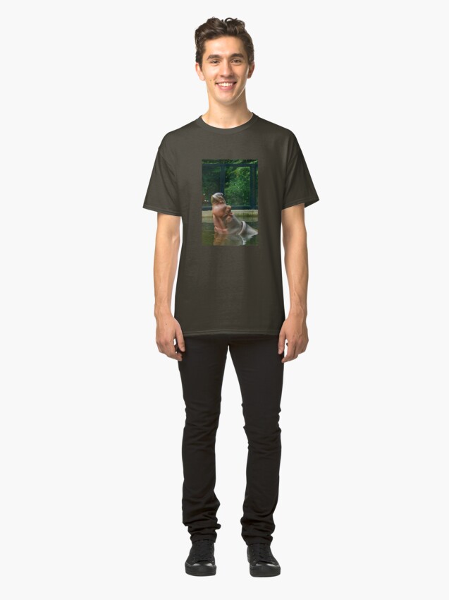 Alternate view of Happy Hippo - Aaaah... Life is good... Classic T-Shirt