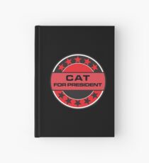 Cat For President Hardcover Journal