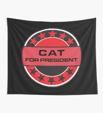 Cat For President Wall Tapestry