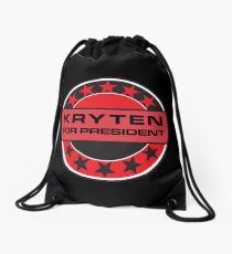 Kryten For President Drawstring Bag