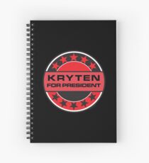 Kryten For President Spiral Notebook