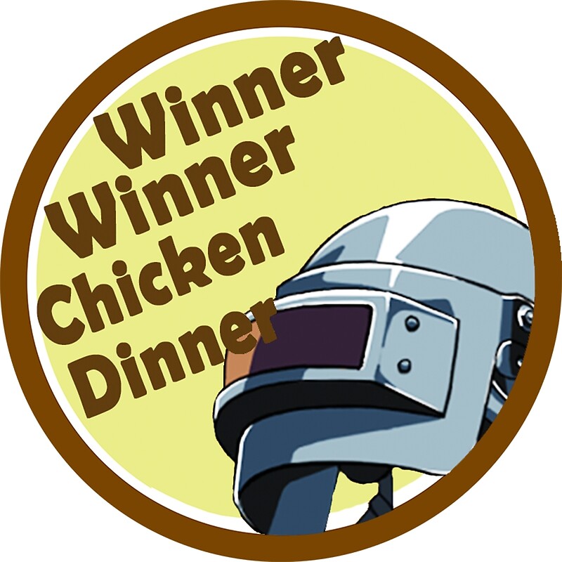  PUBG  WINNER WINNER STICKER  Art Prints by Tedefred 