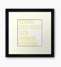 Han Solo Quote Framed Print