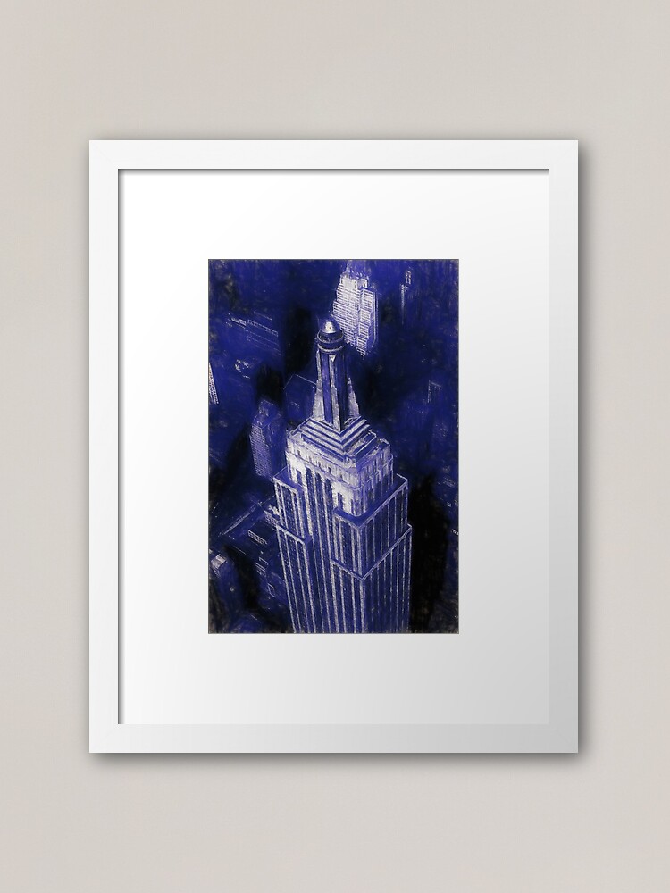 Alternate view of Empire State Building Reworked No. 17, Series 1j Framed Art Print