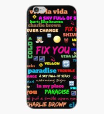 TITLE SONG COLDPLAY iPhone Case
