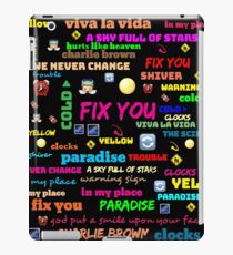 TITLE SONG COLDPLAY iPad Case/Skin