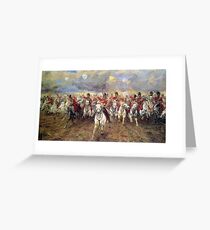Scotland Forever! 1881, Battle of Waterloo, Lady Butler, Charge of the Royal Scots Greys Greeting Card