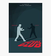 Fight Club Silhouette - Minimal Poster Art Photographic Print
