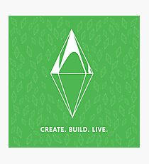 Create. Build. Live. Photographic Print