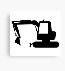 excavator Canvas Print