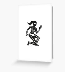 Femme squelette Greeting Card