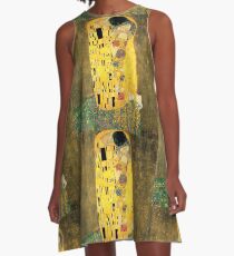 The Kiss - Gustav Klimt A-Line Dress