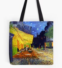 Caféterrasse bei Nacht - Van Gogh Tote Bag