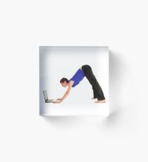 dOWNWARD dOGGO Acrylic Block