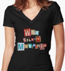 Who Killed Markiplier? Women's Fitted V-Neck T-Shirt