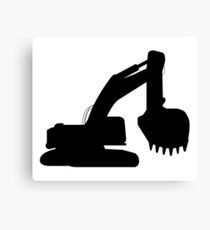 excavator Canvas Print