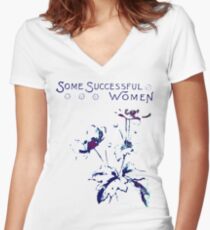 Some Successful Women Women's Fitted V-Neck T-Shirt