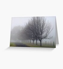 Wintery Avenue Greeting Card