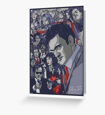 Quentin Tarantino Filmography Greeting Card